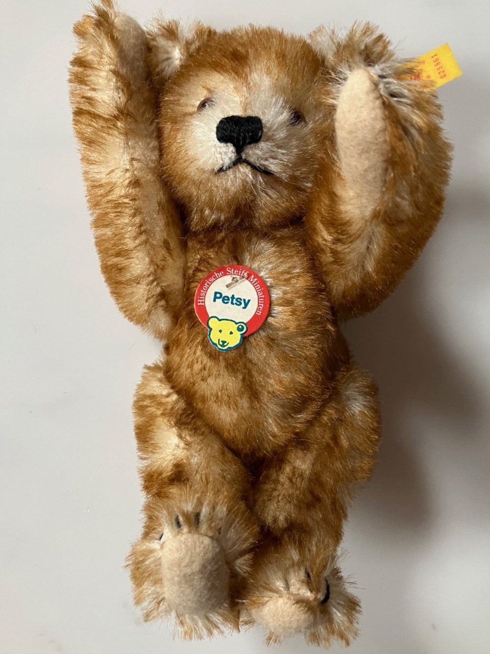 NEW w/tags  Historic Mini Teddy Bear Mohair Button & Paper Tag (Baby, Toddler) - Picture 3 of 8